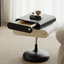Italian Cream Modern End Table With Two Drawers Main Product Image