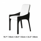 Italian Minimalist Dining Chair Series with Floating Back and Sleek Frame