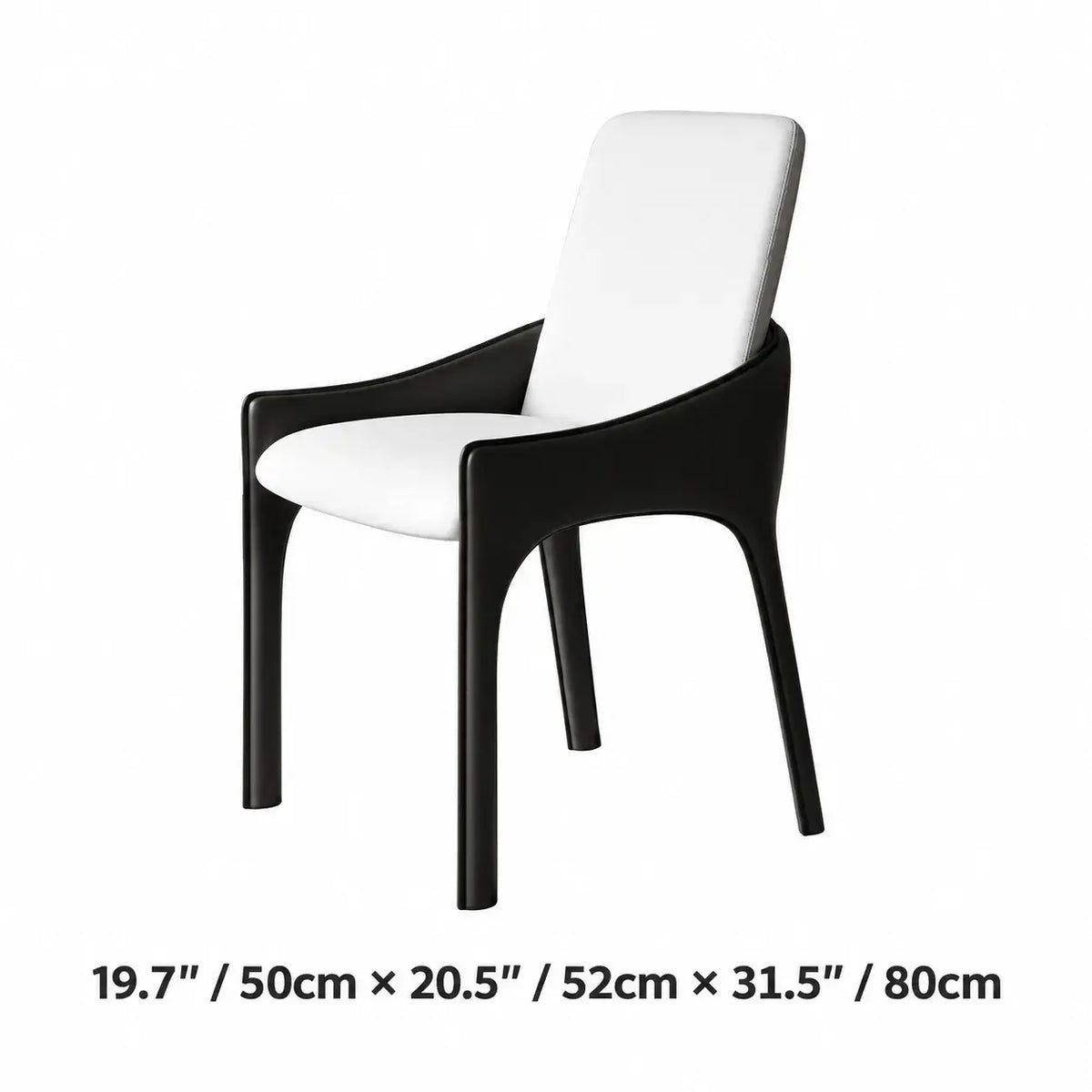 Italian Minimalist Dining Chair Series with Floating Back and Sleek Frame