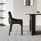 Italian Minimalist Dining Chair Series with Floating Back and Sleek Frame