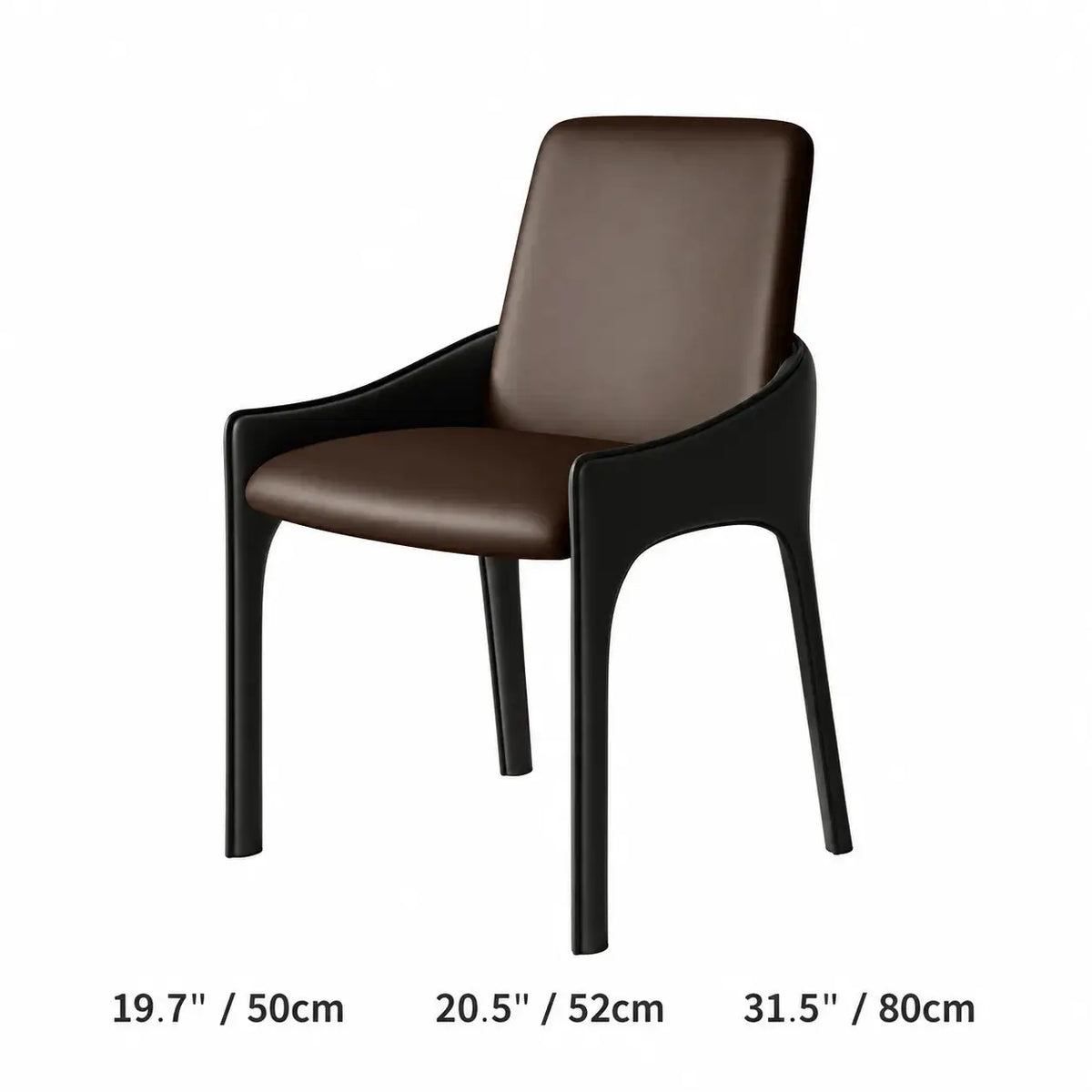 Italian Minimalist Dining Chair Series with Floating Back and Sleek Frame