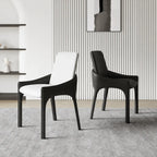 Italian Minimalist Dining Chair Series with Floating Back and Sleek Frame