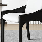 Italian Minimalist Dining Chair Series with Floating Back and Sleek Frame