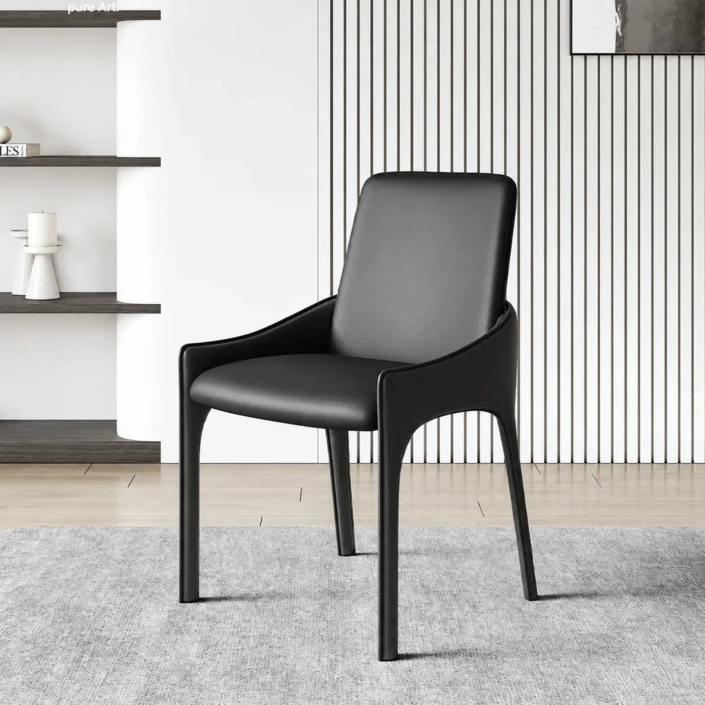 Italian Minimalist Dining Chair Series with Floating Back and Sleek Frame Main Product Image Main image