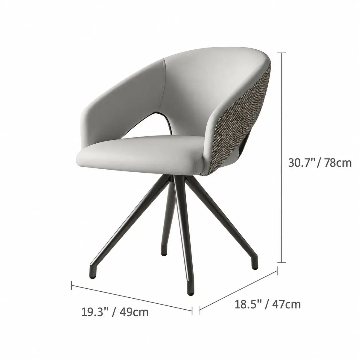 Italian Minimalist Dining Chair Series with Woven Back and Dual Base Options