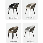 Italian Minimalist Dining Chair Series with Woven Back and Dual Base Options