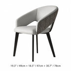 Italian Minimalist Dining Chair Series with Woven Back and Dual Base Options