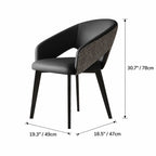 Italian Minimalist Dining Chair Series with Woven Back and Dual Base Options