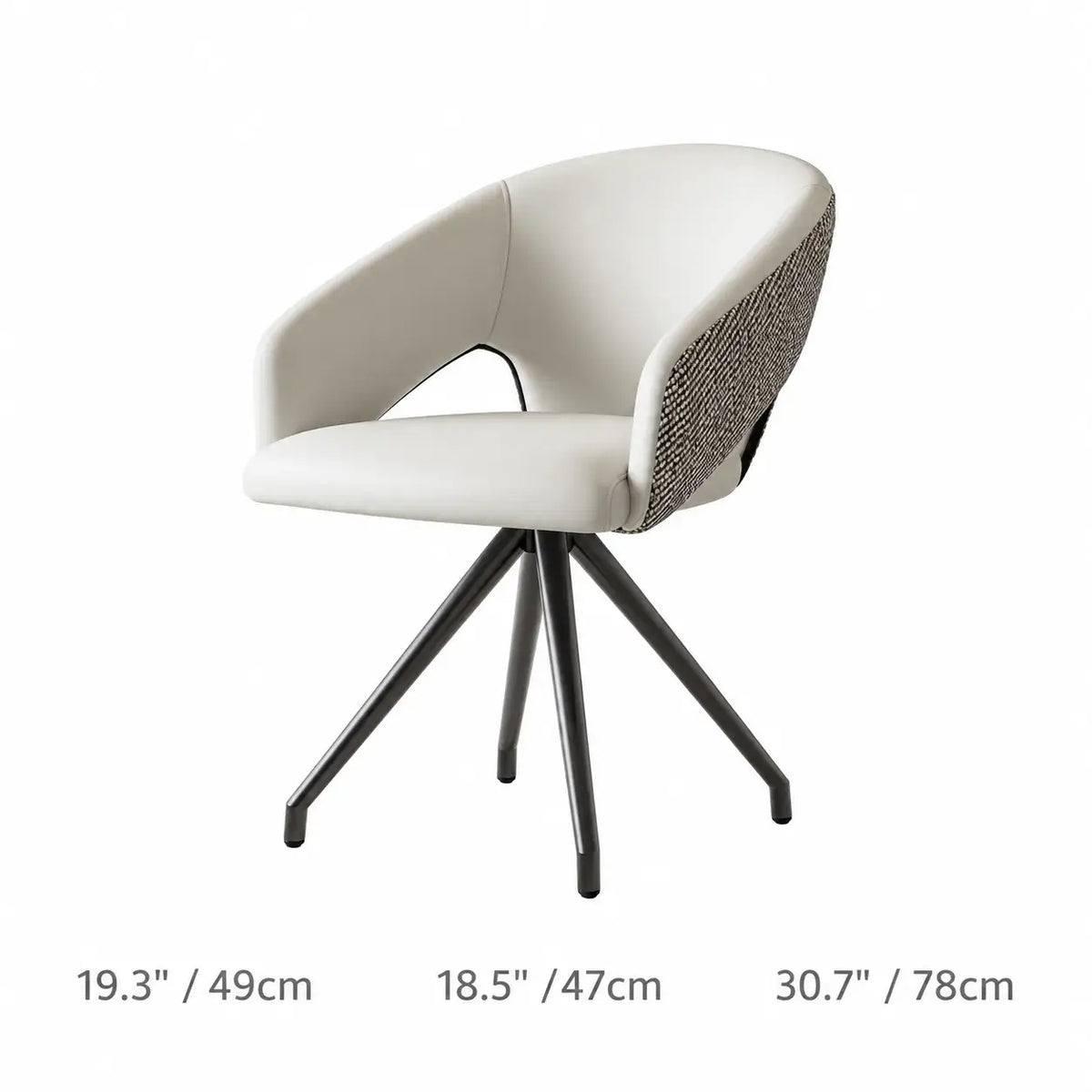 Italian Minimalist Dining Chair Series with Woven Back and Dual Base Options