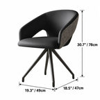 Italian Minimalist Dining Chair Series with Woven Back and Dual Base Options