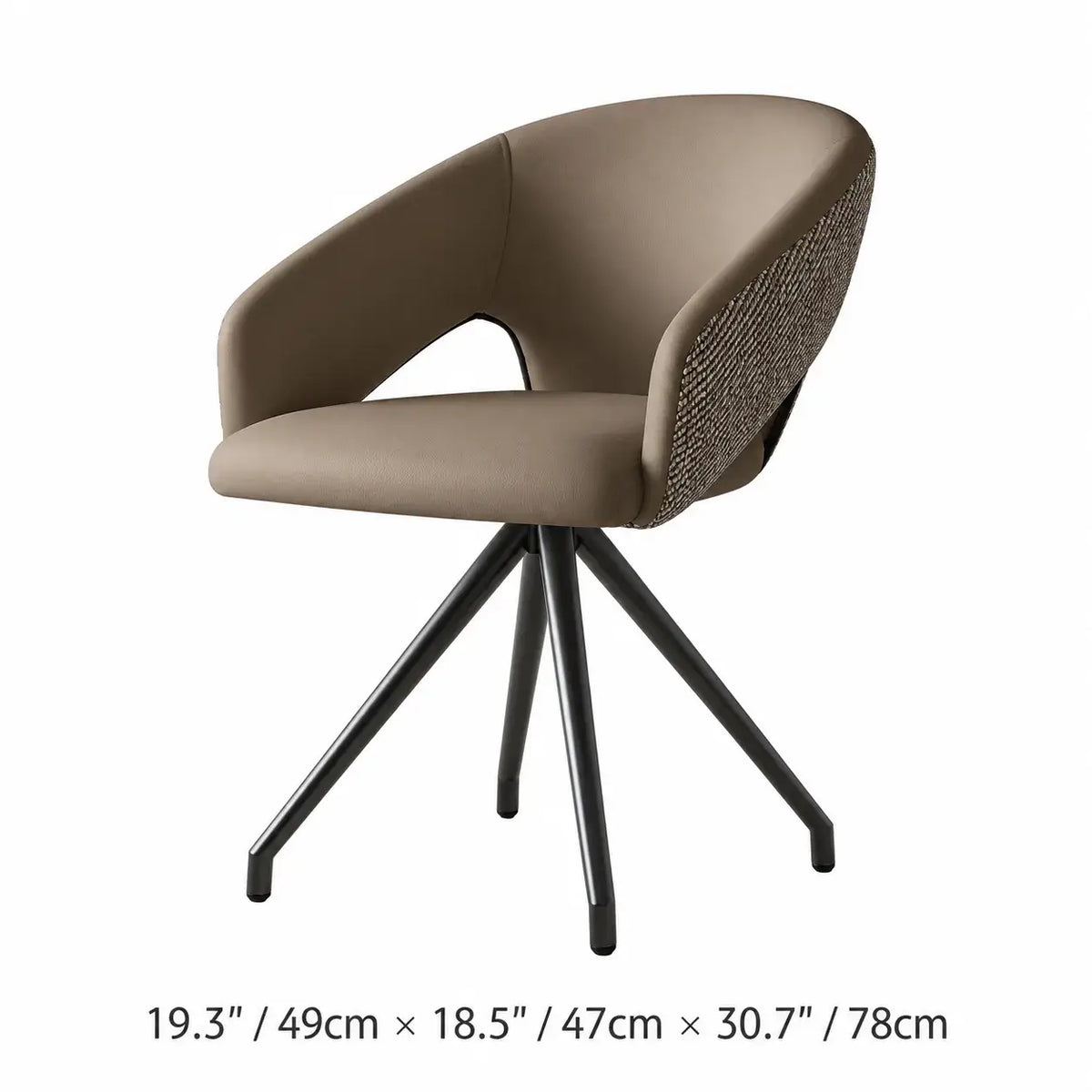 Italian Minimalist Dining Chair Series with Woven Back and Dual Base Options