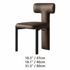 Italian Minimalist Dining Chair Series with Wrapped Leather and Sculpted Wood Frame