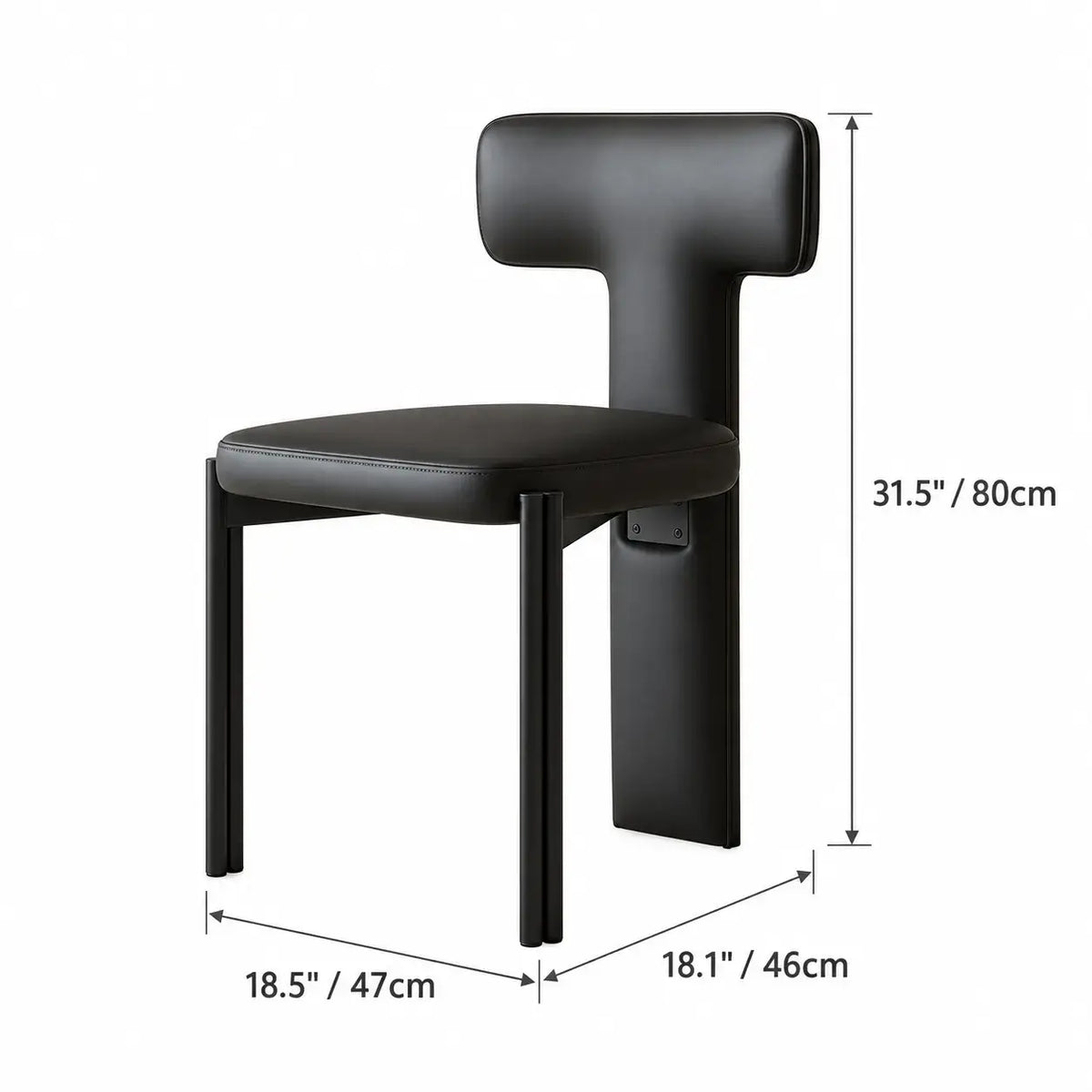 Italian Minimalist Dining Chair Series with Wrapped Leather and Sculpted Wood Frame