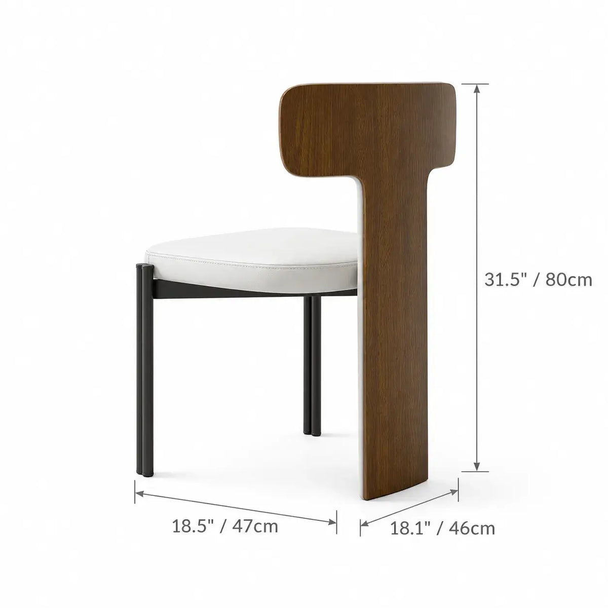 Italian Minimalist Dining Chair Series with Wrapped Leather and Sculpted Wood Frame
