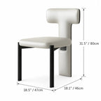 Italian Minimalist Dining Chair Series with Wrapped Leather and Sculpted Wood Frame