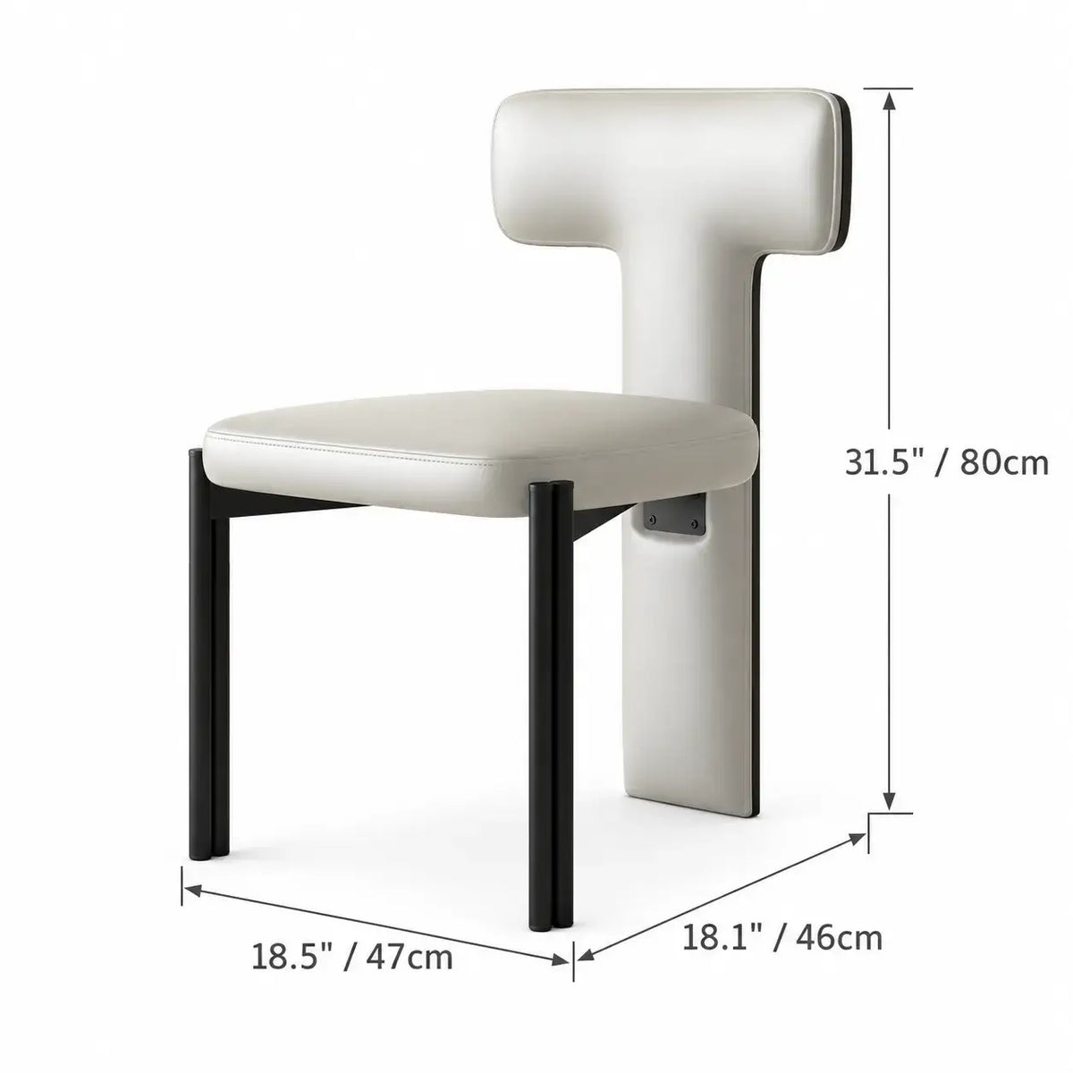 Italian Minimalist Dining Chair Series with Wrapped Leather and Sculpted Wood Frame