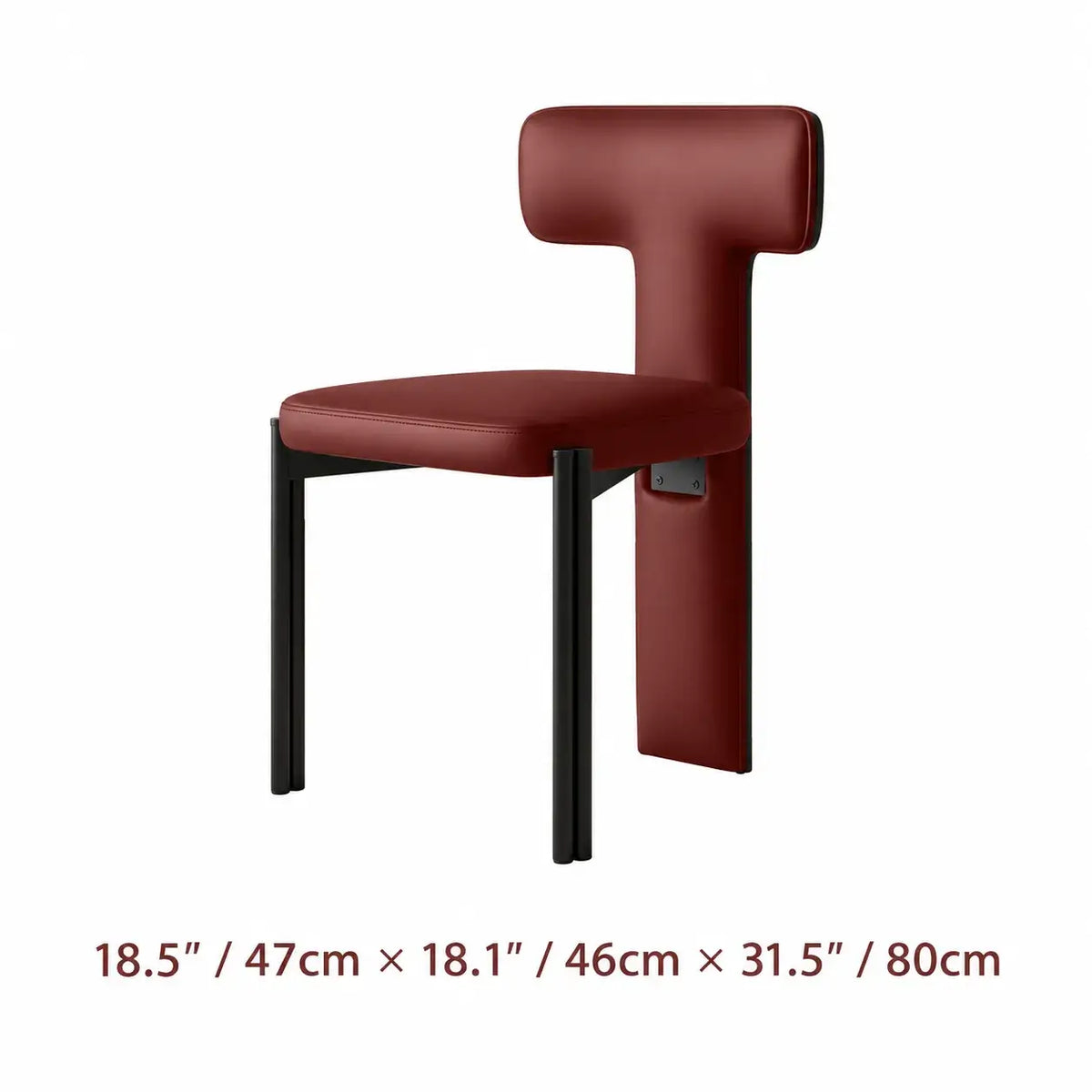 Italian Minimalist Dining Chair Series with Wrapped Leather and Sculpted Wood Frame