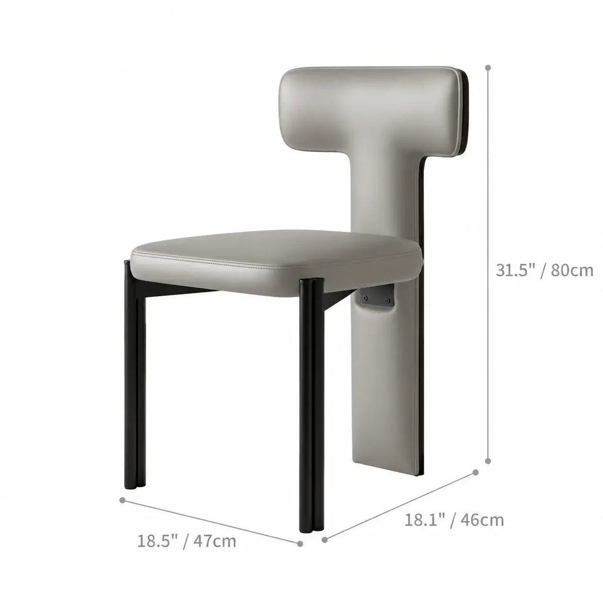 Italian Minimalist Dining Chair Series with Wrapped Leather and Sculpted Wood Frame