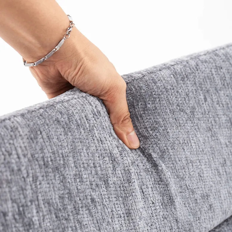 Italian Minimalist Office Chair With Textured Upholstery and 360 Swivel