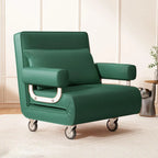 Italian Minimalist Rollaway Bed Sleeper Chair With 6-Position Recline
