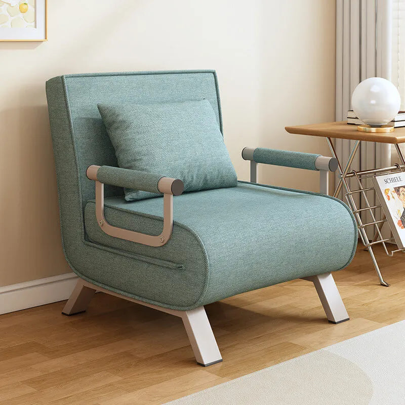 Italian Minimalist Rollaway Bed Sleeper Chair With 6-Position Recline