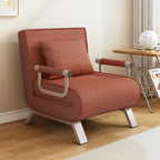 Italian Minimalist Rollaway Bed Sleeper Chair With 6-Position Recline