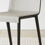 Italian Minimalist Saddle Leather Dining Chair Series with Wraparound Arms