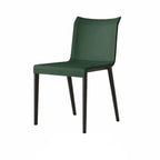 Italian Minimalist Saddle Leather Dining Chair Series with Wraparound Arms
