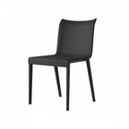 Italian Minimalist Saddle Leather Dining Chair Series with Wraparound Arms