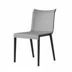 Italian Minimalist Saddle Leather Dining Chair Series with Wraparound Arms