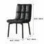 Italian Minimalist Swivel Dining Chair with Quilted Back and Plush Seat