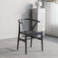 Japandi Matte Black Wooden Chair Series for Dining and Office