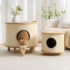 Japandi Multifunctional Pet-Friendly Coffee Table Nightstand Side Table