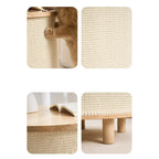 Japandi Multifunctional Pet-Friendly Coffee Table Nightstand Side Table
