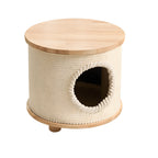 Japandi Multifunctional Pet-Friendly Coffee Table Nightstand Side Table