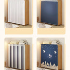 Japandi Sliding Door Wardrobe Armoire With Shelves And Rod