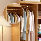 Japandi Sliding Door Wardrobe Armoire With Shelves And Rod