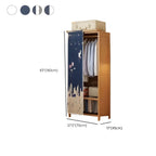 Japandi Sliding Door Wardrobe Armoire With Shelves And Rod Dimensions