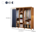 Japandi Sliding Door Wardrobe Armoire With Shelves And Rod Dimensions