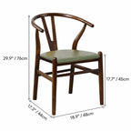 Japandi Solid Wood Wegner Wishbone Chair Series with Curved Arms