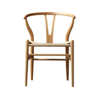 Japandi Solid Wood Wegner Wishbone Chair Series with Curved Arms