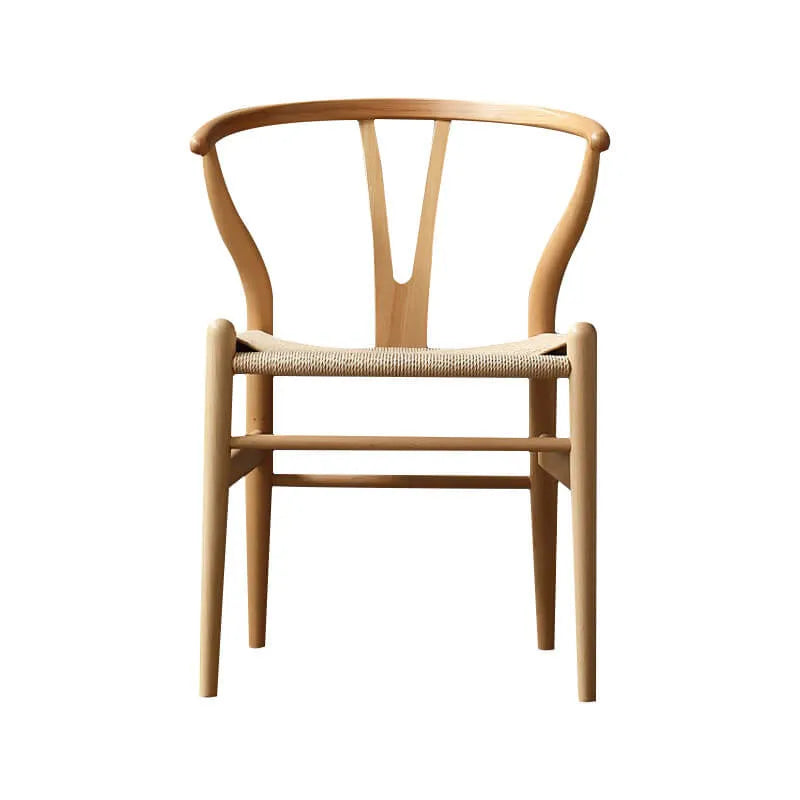 Japandi Solid Wood Wegner Wishbone Chair Series with Curved Arms
