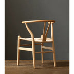 Japandi Solid Wood Wegner Wishbone Chair Series with Curved Arms