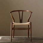 Japandi Solid Wood Wegner Wishbone Chair Series with Curved Arms Main Product Image