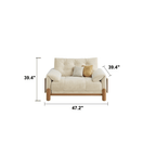 Japandi Style Sofa with Premium Fabric Options