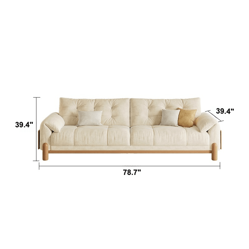 Japandi Style Sofa with Premium Fabric Options