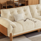 Japandi Style Sofa with Premium Fabric Options
