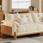 Japandi Style Sofa with Premium Fabric Options