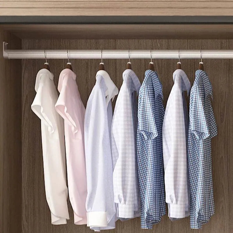Japandi Two-Tone Sliding Wardrobe Armoire With Soft-Close Storage