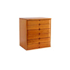 Japandi Wood Desktop Filing Cabinet With Drawers and Shelf